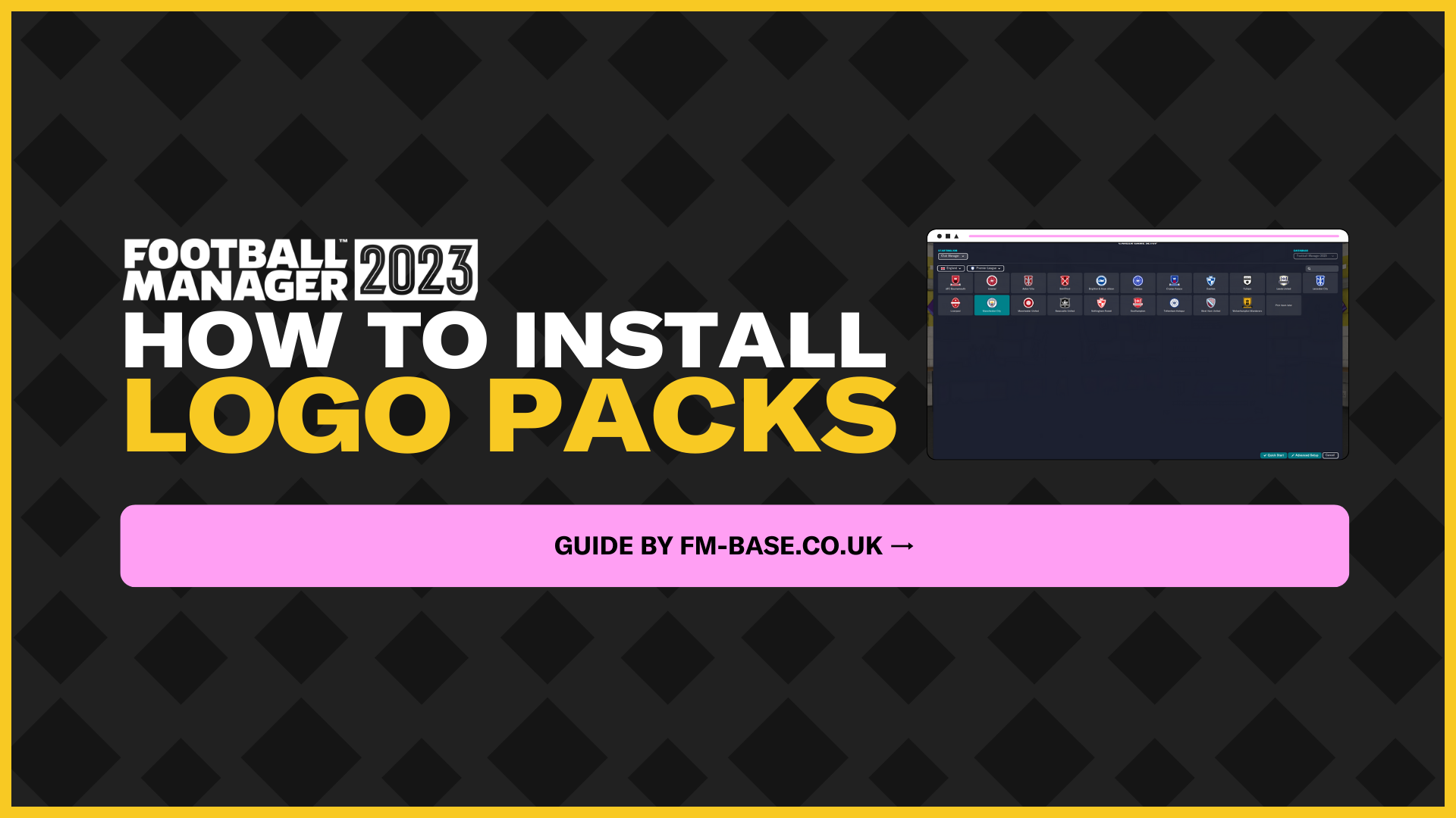 How To Install Logo Packs In Football Manager 2023